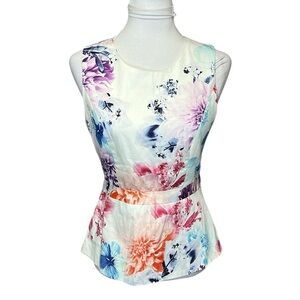 Portmans Floral Peplum Blouse